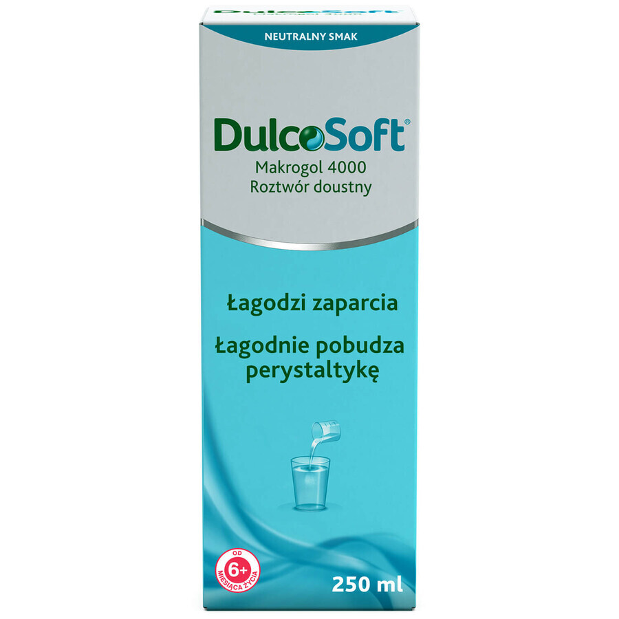 DulcoSoft, solution buvable pour enfants à partir de 6 mois et adultes, 250 ml