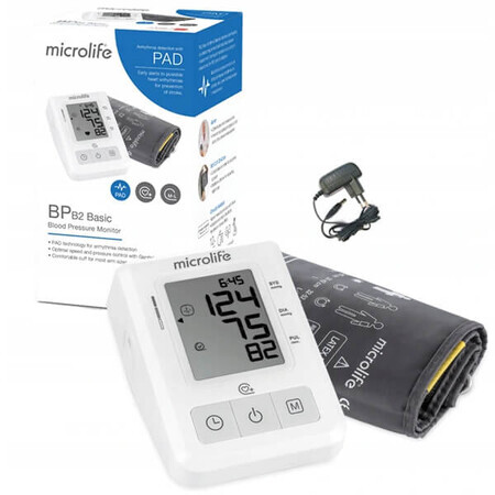 Microlife BP B2 Basic, tensiomètre automatique au bras, avec alimentation