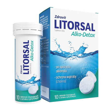 Compresse effervescenti Zdrovit Detox Alko con Litorsale - Soluzione per passare a giorni migliori.