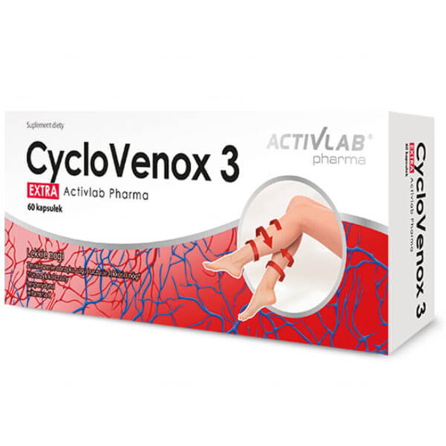 Activlab Pharma CycloVenox 3 Extra, 60 gélules