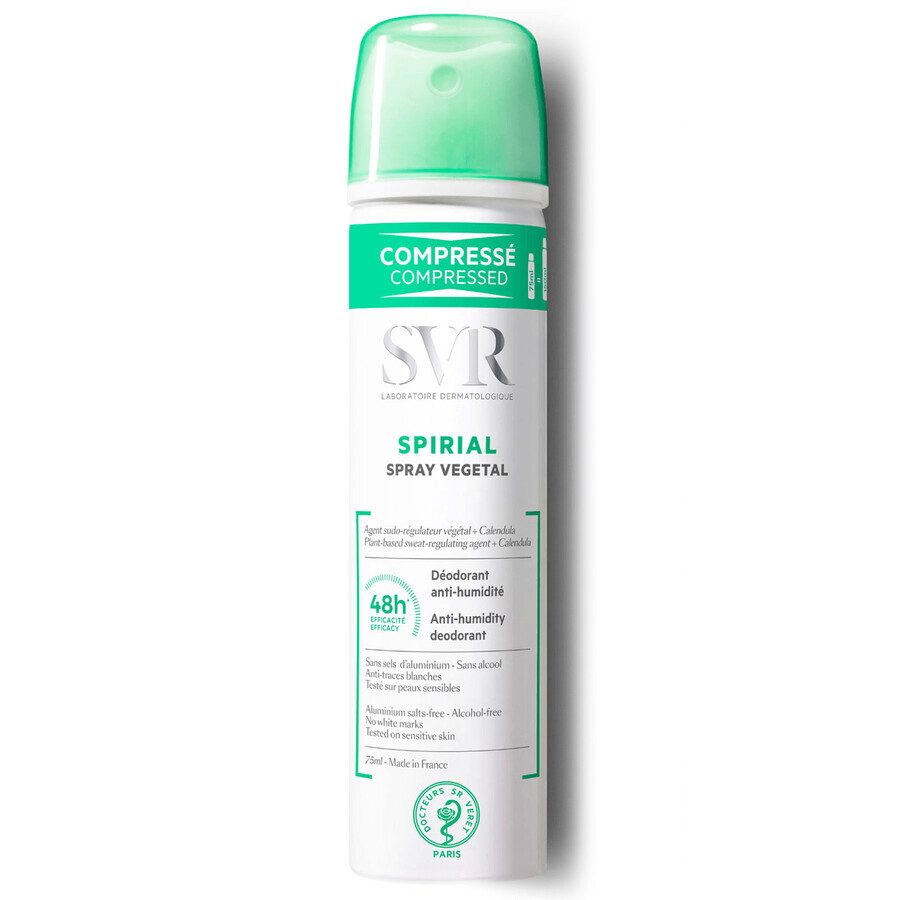 SVR Spirial Vegetal, deodorant spray, 75 ml