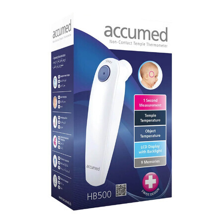 Thermomètre infrarouge sans contact Accumed HB500