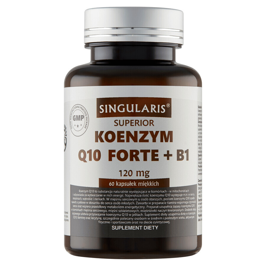 Singularis Supérieur Coenzyme Q10 Forte + B1, 60 gélules