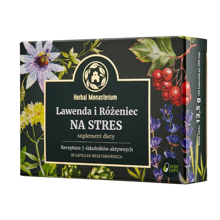 Monasterium alle erbe lavanda e rodiola contro lo stress, 30 capsule vegetariane