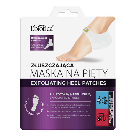 L&#39;Biotica, masque exfoliant pour talons, talons exfoliants, 18 g