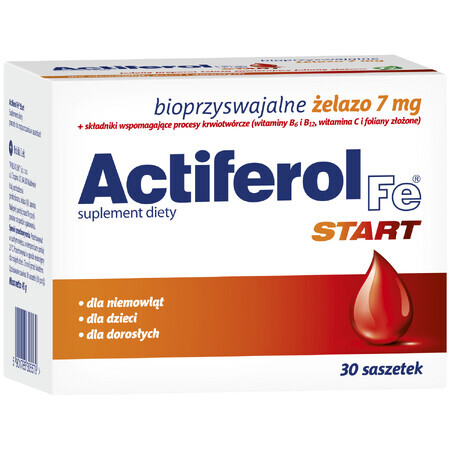 Actiferol Fe Start for infants, children and adults, 30 sachets