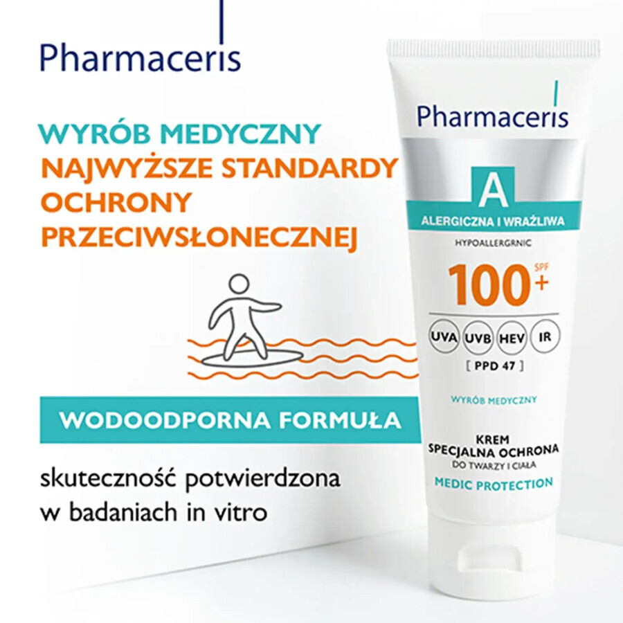 Pharmaceris A Crème Protection Spéciale SPF 100+ Visage & Corps, 75 ml