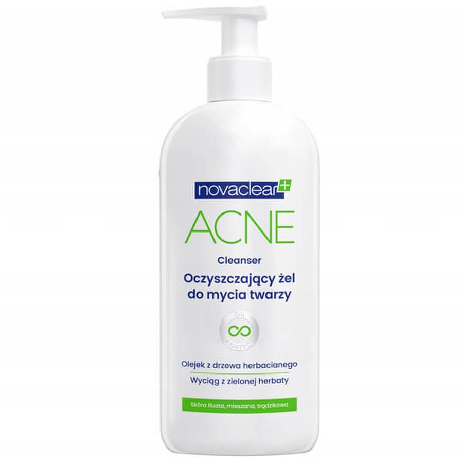 Novaclear Acne Cleanser, Gel de curățare facială purificator, 150 ml