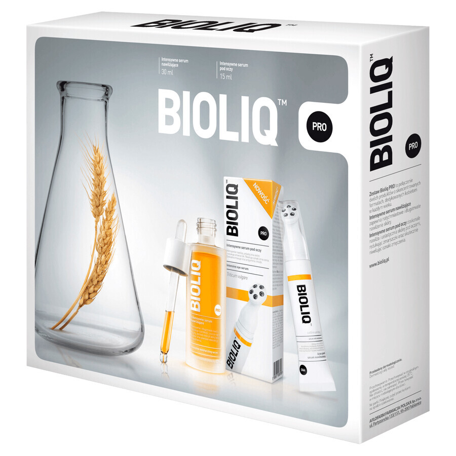 Bioliq PRO, Zestaw Serum Intensywne pod oczy, 15 ml + Serum Intensywnie nawilajce, 30 ml - Dugi termin wanoci!