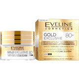 Eveline Cosmetics Gold Exclusive 80+, sérum-crème reconstructeur luxueux à l&#39;or 24 carats, 50 ml