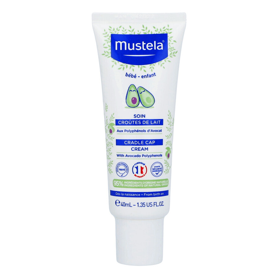 Mustela Bebe Enfant, crème pour croûtes de lait, 40 ml