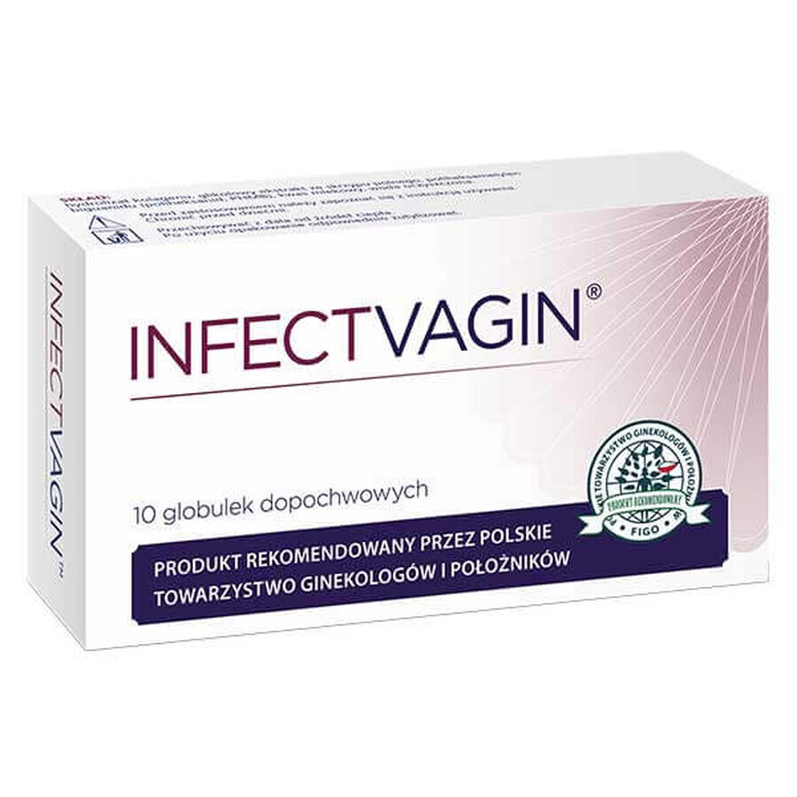 Integratore vaginale per infezioni, 10 capsule.