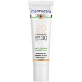 Pharmaceris F Matt-Mineral-Correction, dermo-fluide minéral matifiant, 20 Naturel, SPF 30, 30 ml