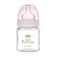 Canpol Babies EasyStart, biberon anti-colique, goulot large, Royal Baby, rose, d&#232;s la naissance, 120 ml