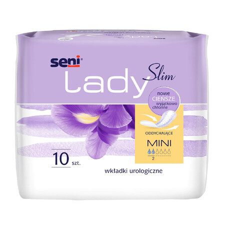 Seni Lady Slim, serviettes urologiques, Mini, 10 pièces