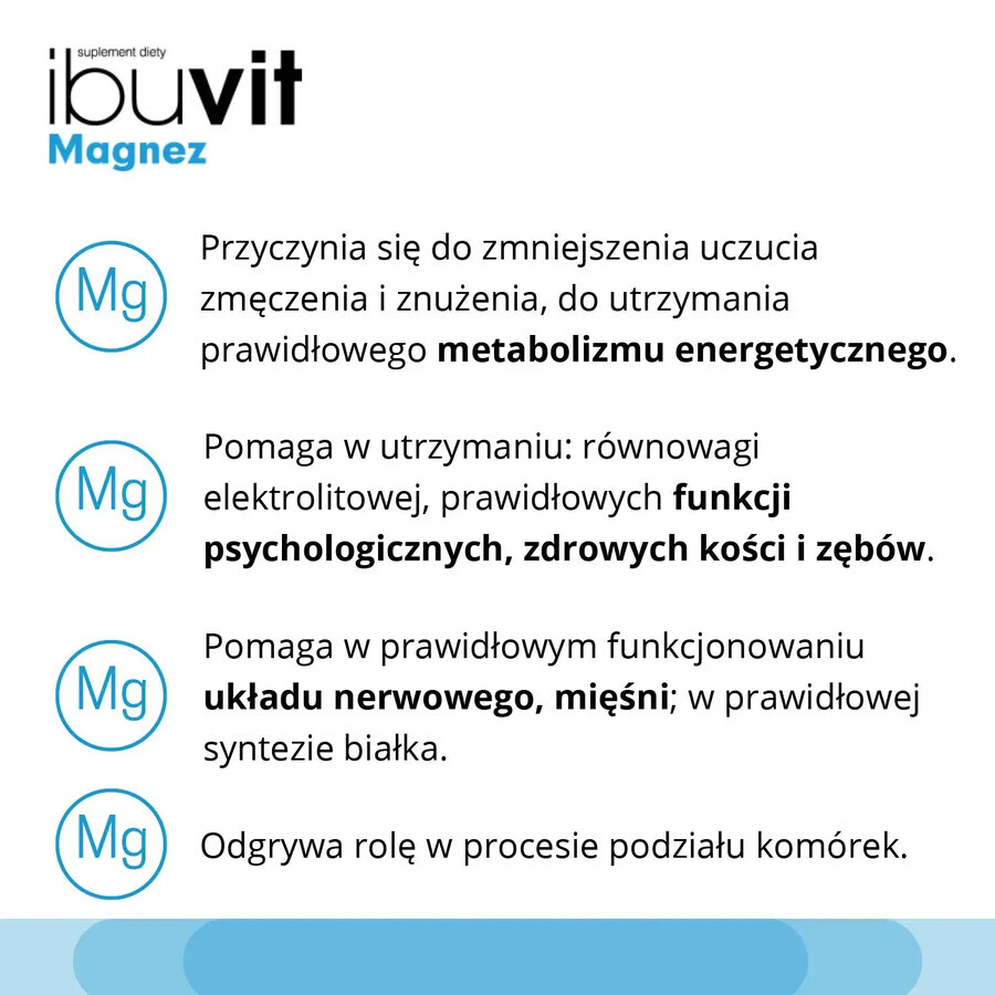 Ibuvit Magnésium, 30 comprimés à libération contrôlée