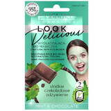 Eveline Cosmetics Look Delicious, masque bio lissant avec peeling naturel, menthe et chocolat, 10 ml