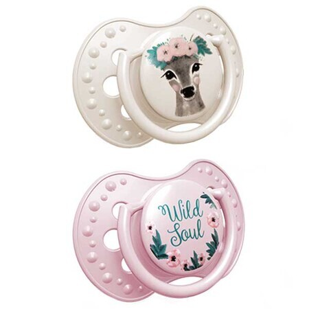 Lovi, Set di 2 Succhietti Dinamici in Silicone 0-2m Wild Soul Girl 22/881