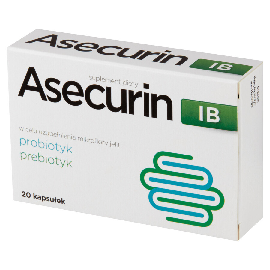Asécurine IB, 20 gélules
