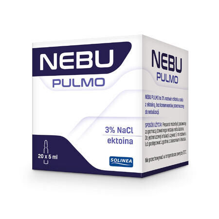 Nebu Pulmo, solution pour inhalation à 3% avec ectoïne, 5 x 20 ampoules