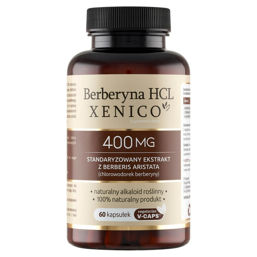 Berbérine HCL Xenico, 60 gélules