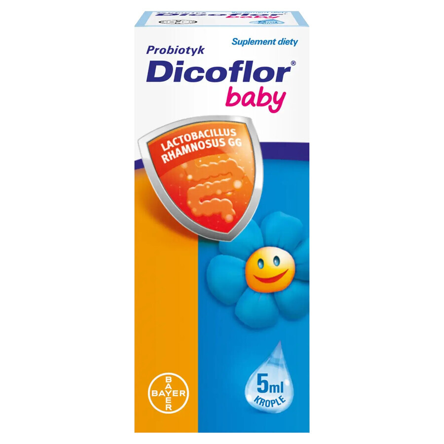 Dicoflor Bébé, pour bébés et enfants, gouttes, 5 ml