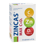 Zincas Max C+D3, 50 comprimés