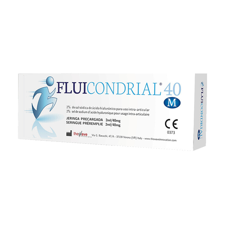 Fluicondrial M 40 mg/ 2 ml, solution injectable, 2 ml x 1 seringue préremplie