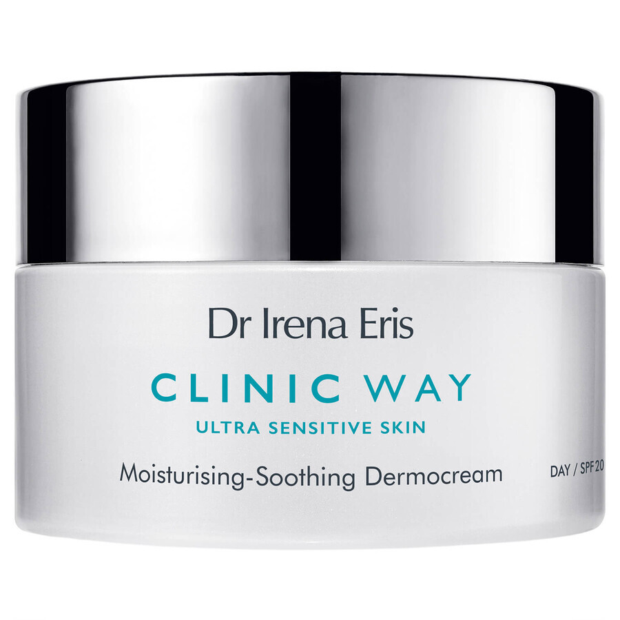 Dr Irena Eris Clinic Way, dermocrème hydratante et apaisante, pour la journée, SPF 20, 50 ml