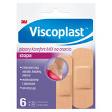 Viscoplast Foot, pansements Comfort Mix pour abrasions, 6 pièces