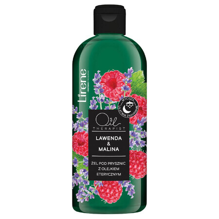 Lirene Oil Therapist, Shower gel with essential oil, Lavender and raspberry, 400 ml