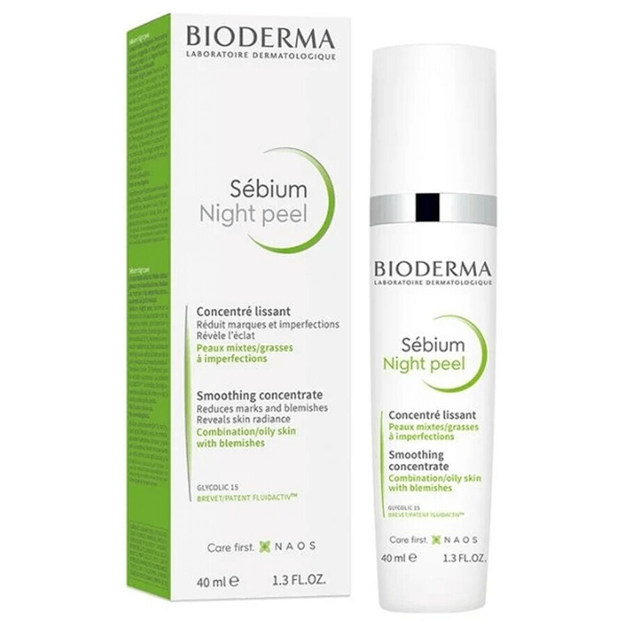 Bioderma Sebium Peeling de Noche, peeling de noche, 40 ml