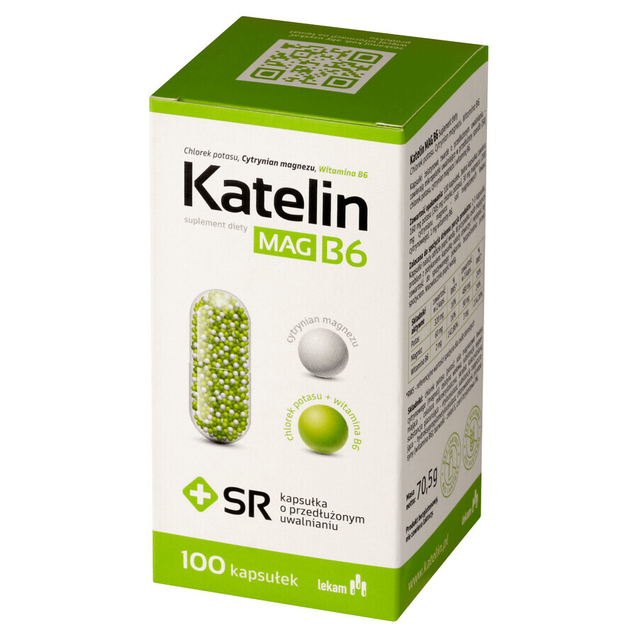 Katelin Mag B6, 100 capsule cu eliberare prelungită