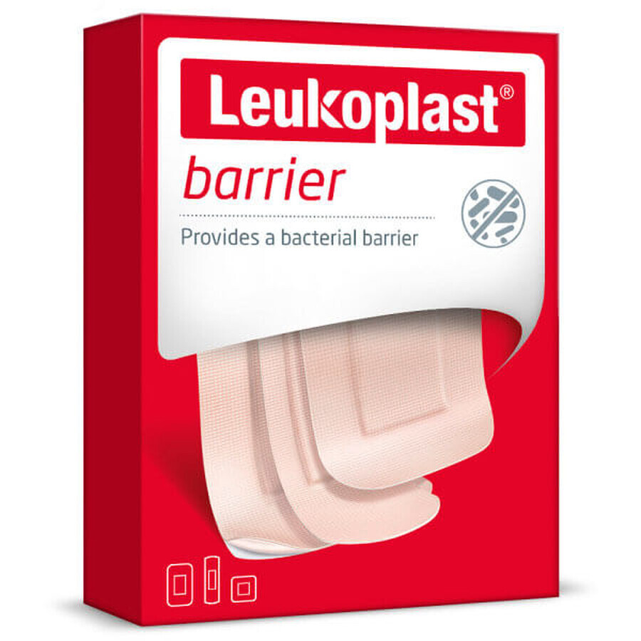 Leukoplast Barrier, plasters for bandages, 3 sizes, 20 pieces