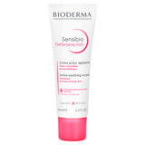 Bioderma Sensibio Defensive Riche, crème visage apaisante, peaux sensibles, 40 ml