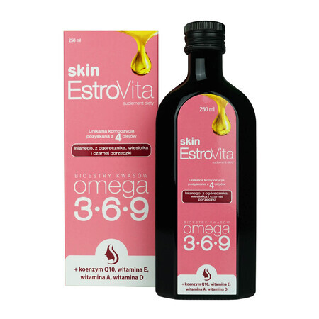 EstroVita Skin, esters d&#39;acides oméga 3-6-9, 250 ml