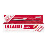 Lacalut Aktiv, dentifrice, 75 ml + brosse à dents édition rouge offerte