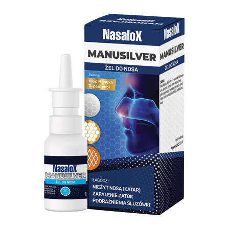 Nasalox Manusilver, nasal gel, 20 ml