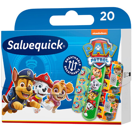 Salvequick, plasturi pentru copii, rezistent la apă, Psi Patrol, 20 bucăți