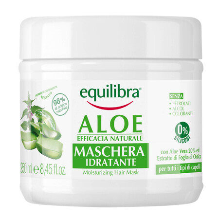 Equilibra Aloe, masque hydratant à l&#39;aloès, 250 ml