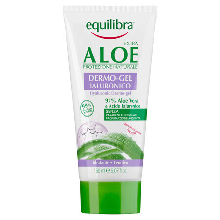 Equilibra Aloe, dermo-gel d&#39;aloès à l&#39;acide hyaluronique, 150 ml