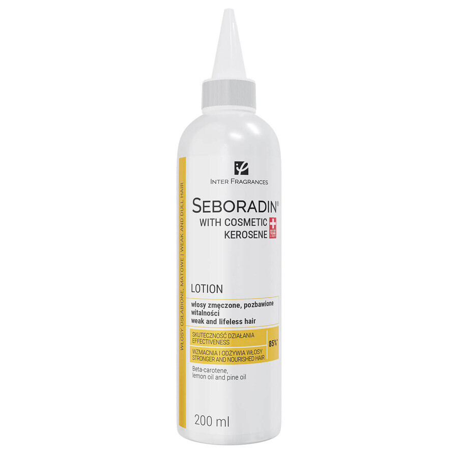 Seboradin au kérosène cosmétique, lotion pour cheveux fatigués et sans vie, 200 ml