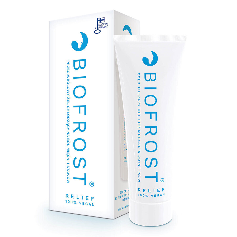 Biofrost Relief, gel rafraîchissant analgésique pour douleurs musculaires et articulaires, 100 ml