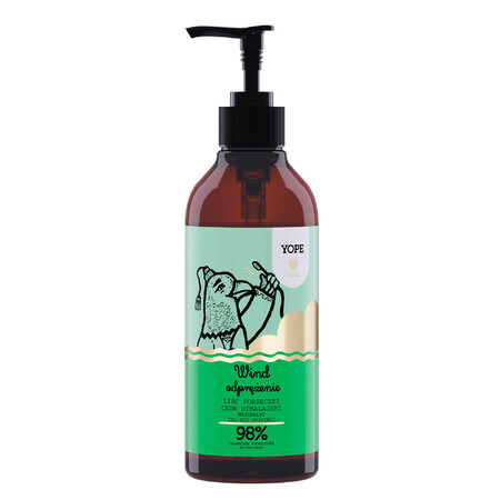 Yope Wind Relaxation, natural shower gel, currant leaves and Himalayan cedar, 400 ml