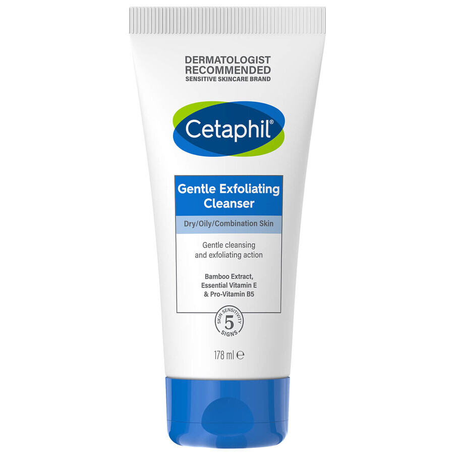 Cetaphil, gel nettoyant doux pour le visage avec peeling, 178 ml