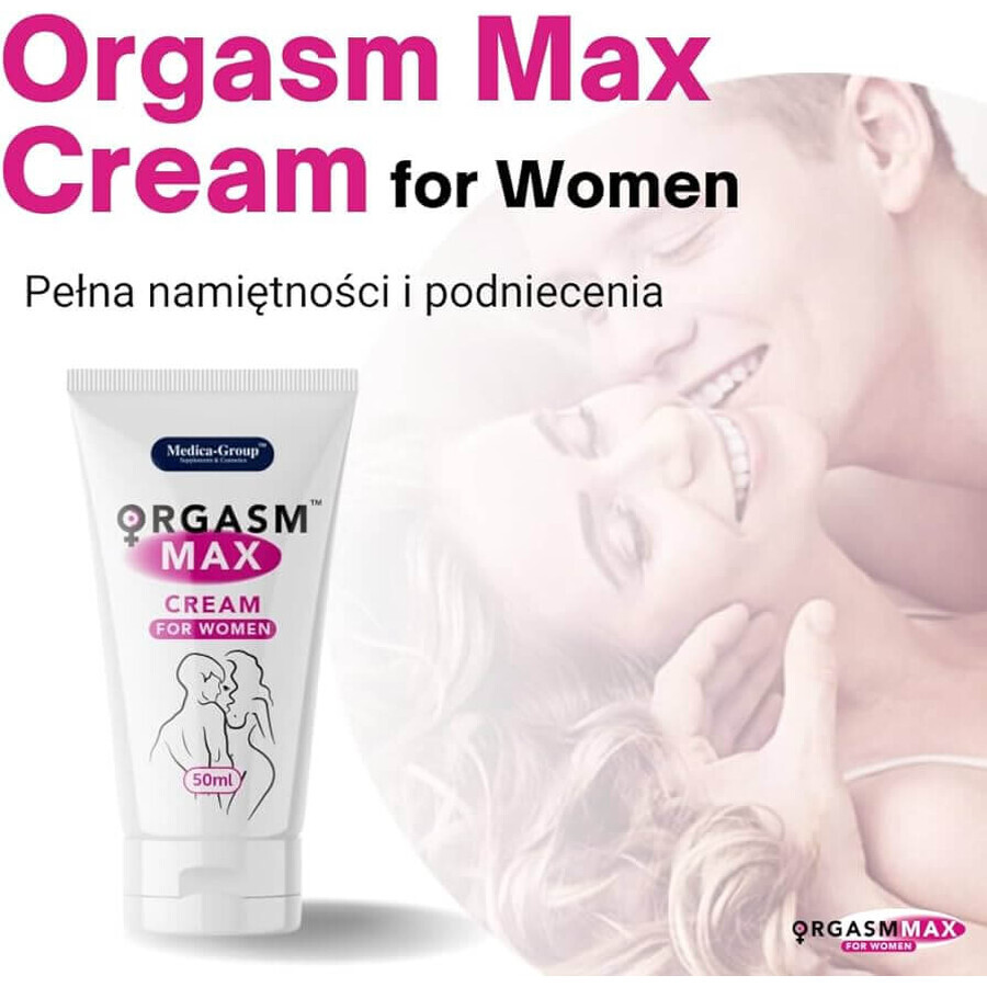 Medica-Group Orgasm Max Cream for Woman, Cremă intimă pentru îmbunătățirea orgasmului, 50 ml