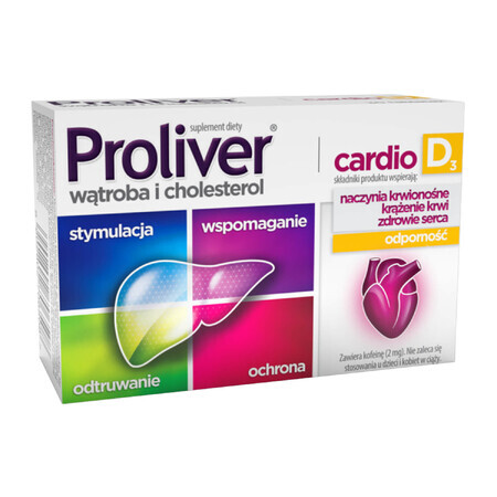Proliver Cardio D3, 30 comprimés