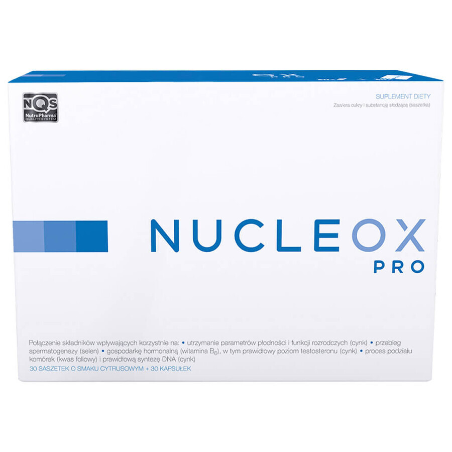 Nucleox PRO, 30 Portionsbeutel + 30 Kapseln - Langfristig!