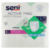 Seni Active Trio, chiloți absorbanți flexibili, Extra Large, 120-160 cm, 10 bucăți