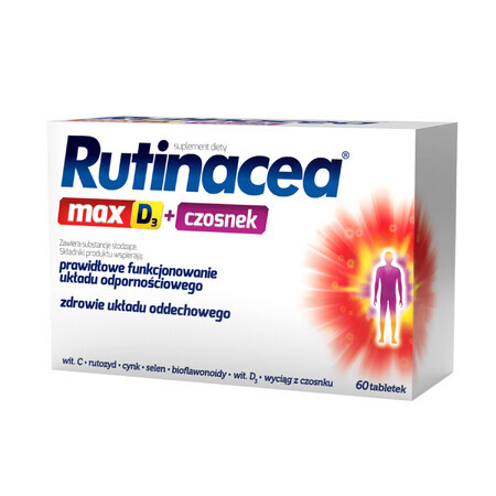 Rutinacea Max D3 + Ail, 60 comprimés